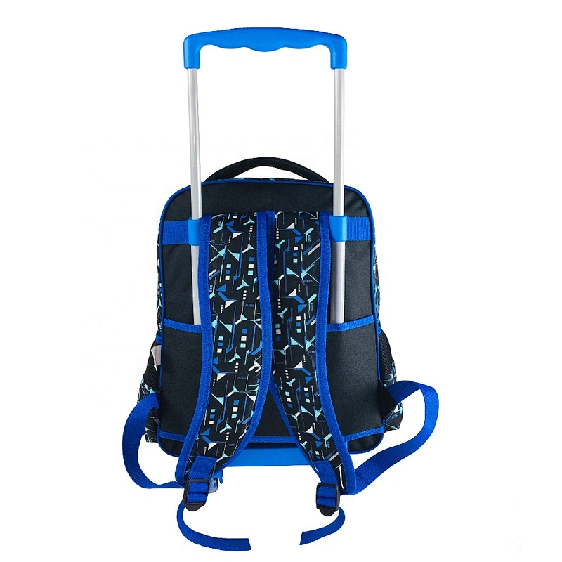 3 in set 3D EVA Cartoon School Backpacks Set Boys Bookbags Trolley Backpack with Lunch Bag and Pencil Case