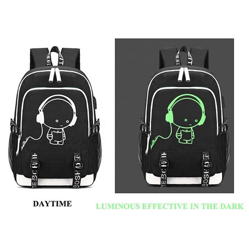 Leisure backpack luminous bag large capacity Junior high tide backpack 3-6 grade school bag during the leisure backpack boys