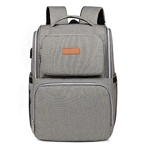 Wholesale Portable Travel Mother care baby mochila panalera diaper stroller bags Diaper backpack with USB Charging port