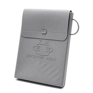 Multi-color Children Kids Portable  storage clip folder food-grade Silicone Disposable Face Masking Holder Storage Box Bag Case