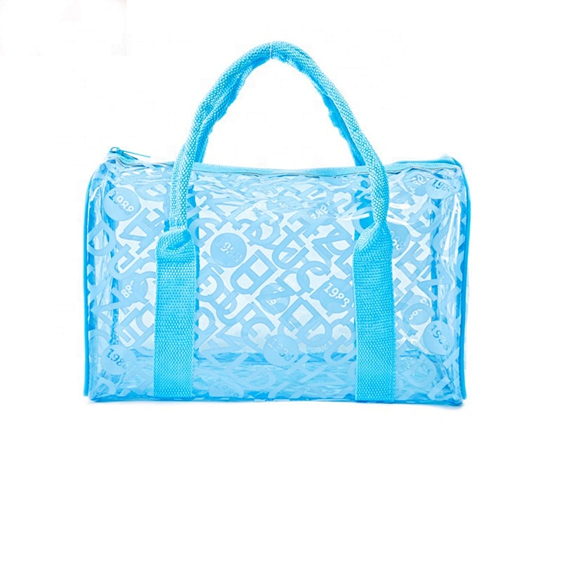 Outdoor Travel Sports Strong Water Resistant holographic Transparent Personalized Duffle Bag PVC