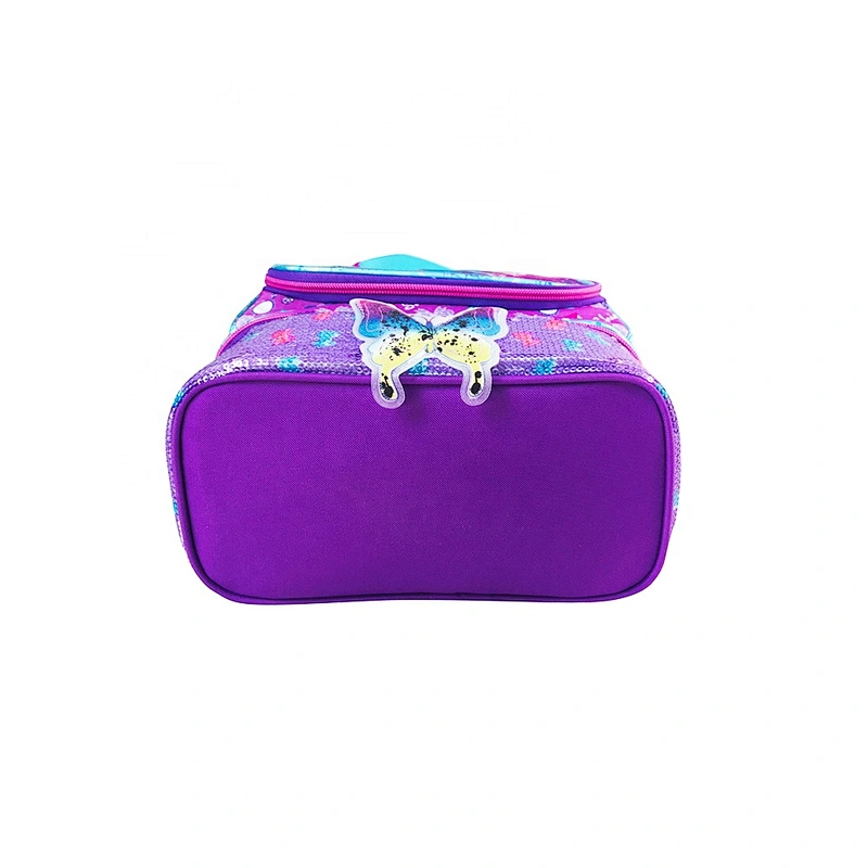 Fashionable customized high quality colorful promotional cooler basket cartoon pattern insulated lunch cooler bag
