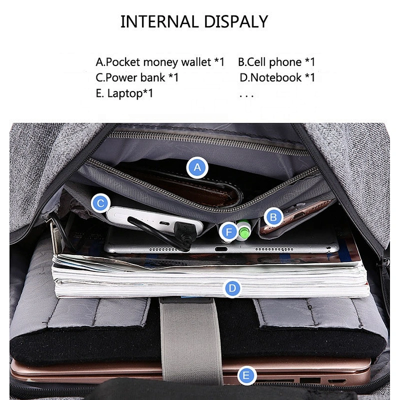 Coded Lock Fashion Casual Backpack 15.6 inch Laptop Bag unisex custom university school backpacks British Style computer bag