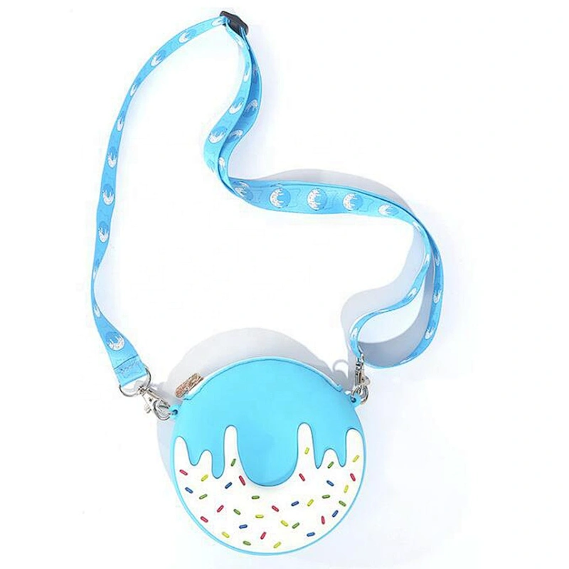 Hot selling cute girl bags popular cartoon mini silicone change purse