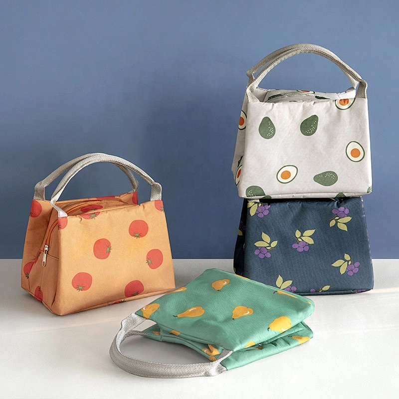 Thermal Insulated Lunch Bag Cooler Lunch Box Handbag Waterproof Geometric Classic OEM Customized Fishing Logo Cooler bags