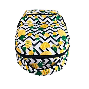 Custom Fashion Girls Pineapple Print  Backpack School Bag Travel Laptop Backpack
