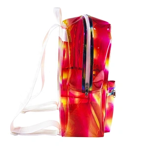 Custom wholesale clear plastic backpack children transparent PVC school bag
