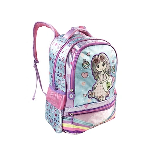 Manufacturer High quality waterproof wholesale cartoon mochilas children kid backpack school bags girl kids student bookbags