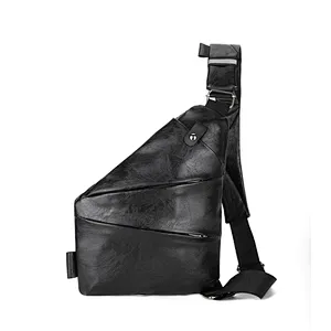 Custom leisure business waterproof sling bag mens travel sports cross body shoulder bag messenger bag
