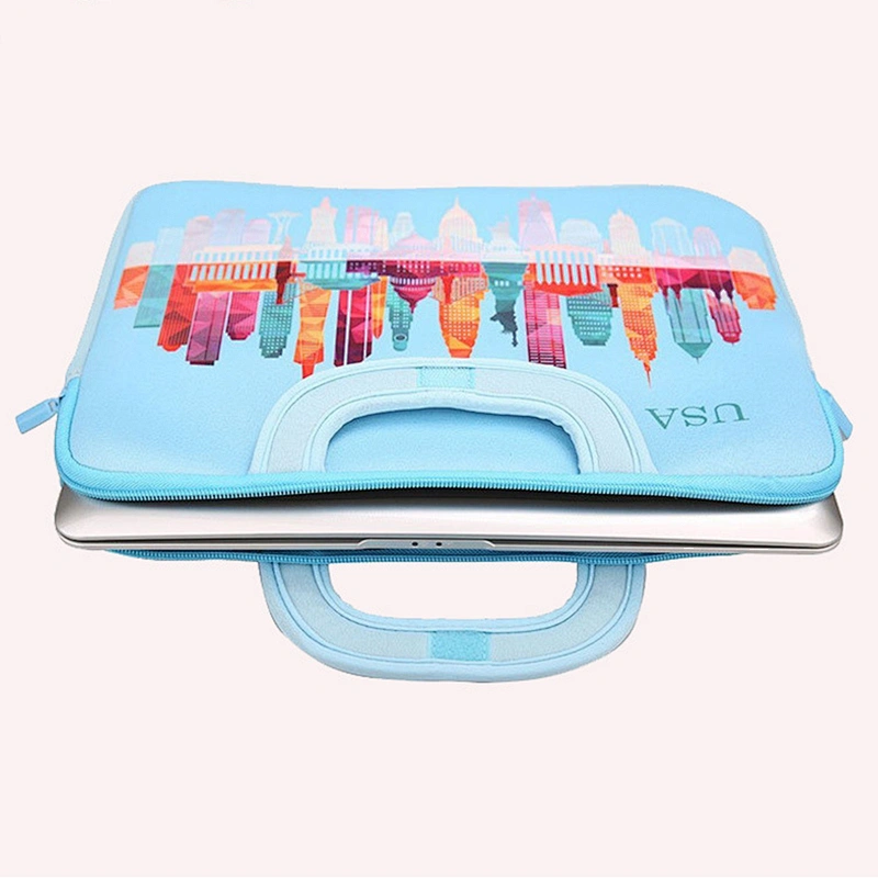 Printed Neoprene Computer Bag 15 Inch Notebook Bag Laptop Portable Inner Bag Cartoon Customization