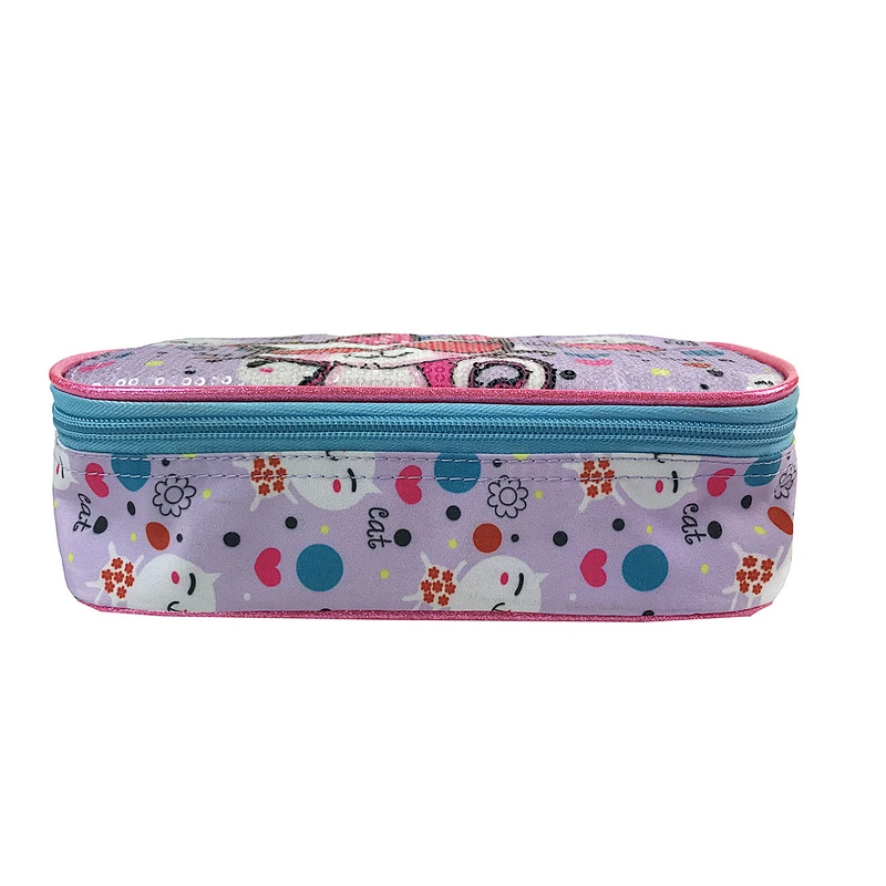 2020 New Arrival Factory Wholesale OEM ODM shiny sequin pencil case school cute pencil case bag For Purple