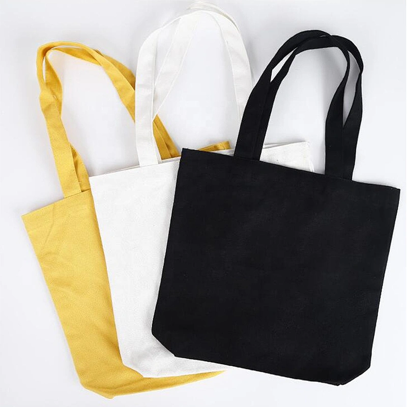 Custom Large recycle plain canvas tote bag reusable online shopping bag