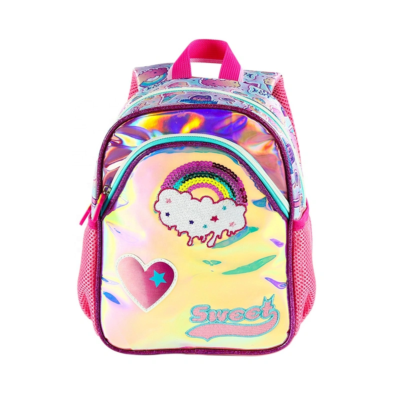 Hot sale cartoon waterproof backpack girl cheap school bag school bags for girls travel with Sequin, Embroidery