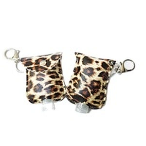 Hot selling 30ml leopard print disinfectant bottle holder hand sanitizer bottle holder for student schoolbags