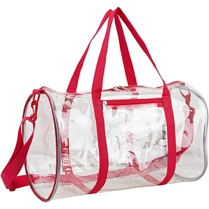 Customized Transparent PVC Duffel Beach Bag Handbag Women with Logo Factory Price for Clear PVC Pink Black Tote Duffel Bag