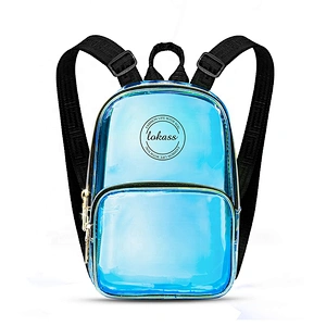Fashion Waterproof Mini Backpack Laser Holographic PVC bag TPU Transparent Backpack For Girl