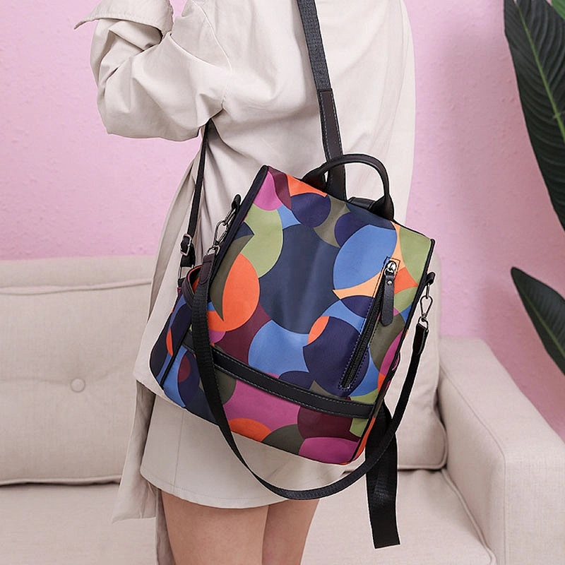 2020 hot style ladies backpack  new fashion color Oxford anti-theft travel bag outdoor shopping backpack