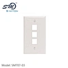 3 Port Cat6 RJ45 Wall Plate Keystone Jack