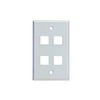 RJ11 Wall Plate Connector 4 Port Telephone