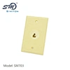 ABS material 2 port face plate wall jack