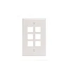 6 Port Telephone Wall Panel Face Plate RJ11