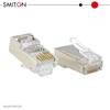 Shielded RJ45  CAT6 Crimp Connector 8P8C STP Gold Plated Ethernet Network Cable Plug