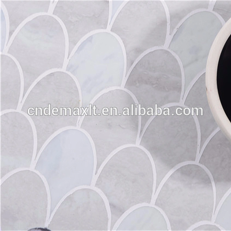 Top rated waterjet pvc vinyl fish scale mosaic tile for kitchen backsplash,bathroom wall