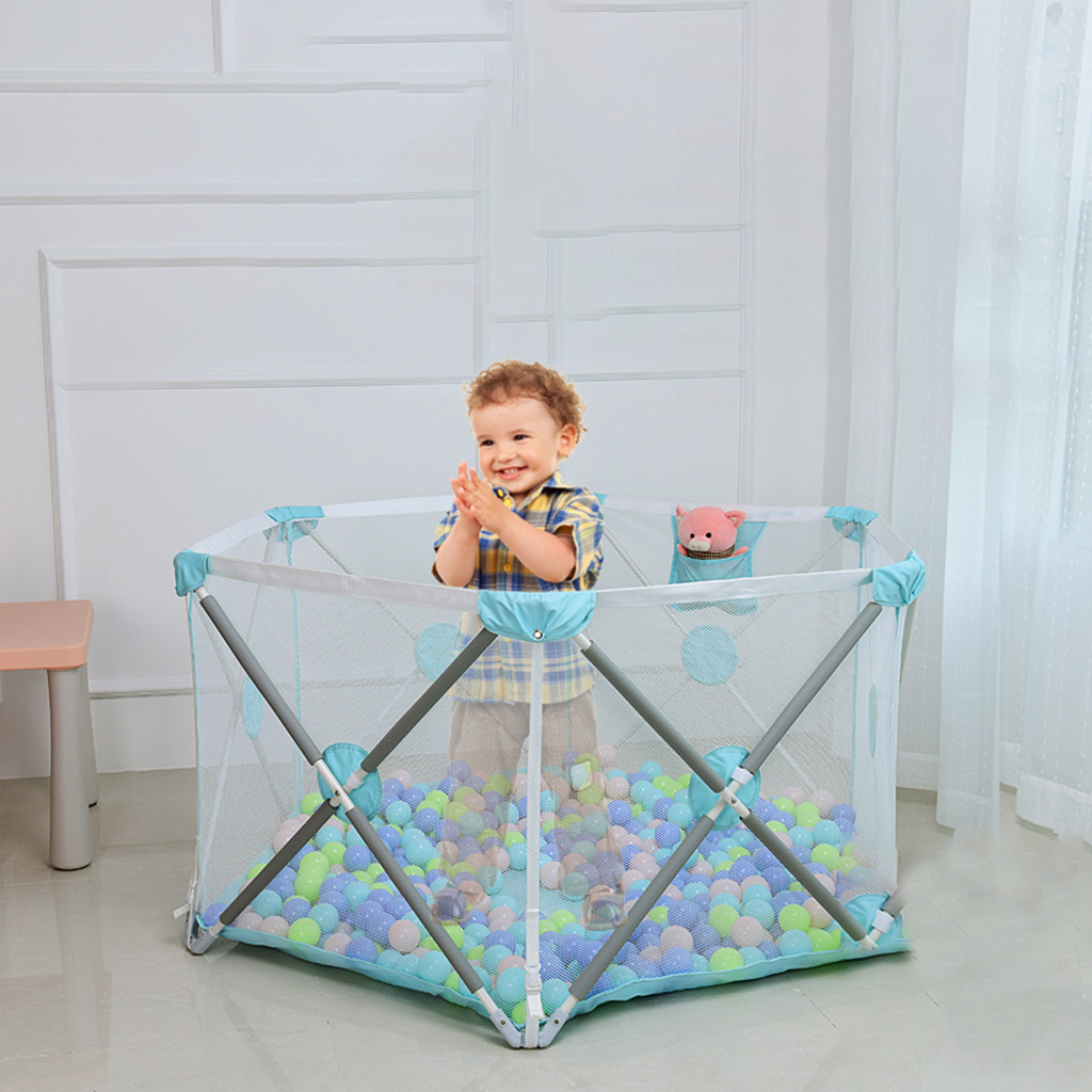 Indoor Folding Tent Baby playpen Cotton Fabric Safety Fence Baby Play Yard For Kids Play With Gate