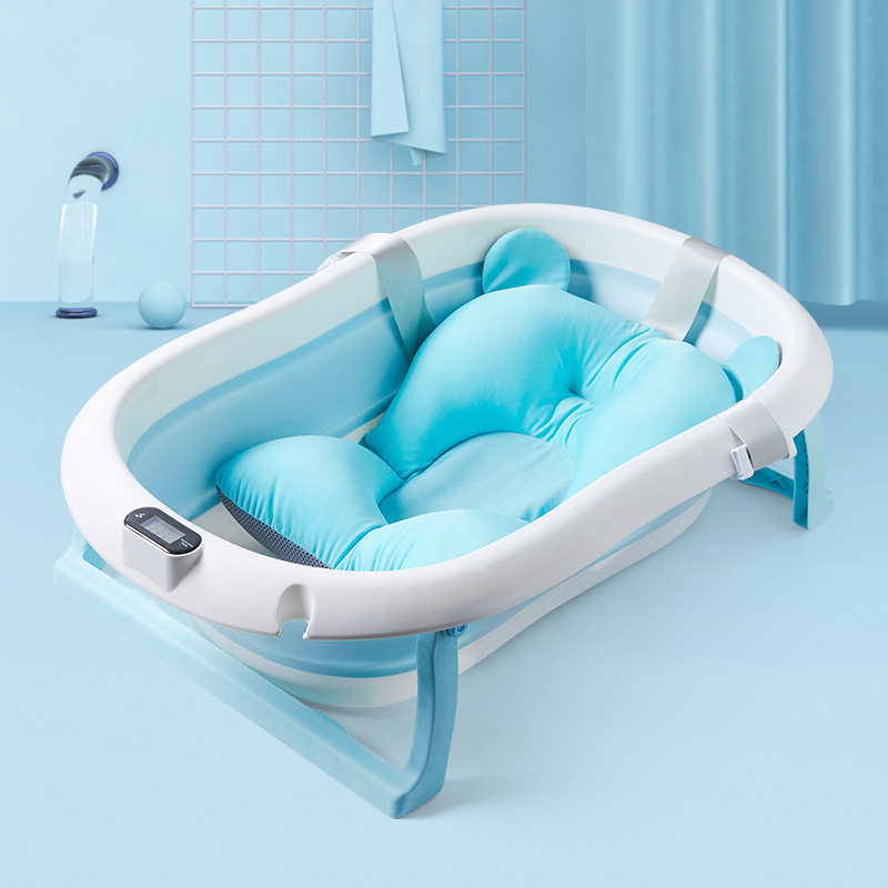 2023 Hot Sale Easy Storage Portable Plastic Foldable Newborn Baby Bath Tub For Toddler