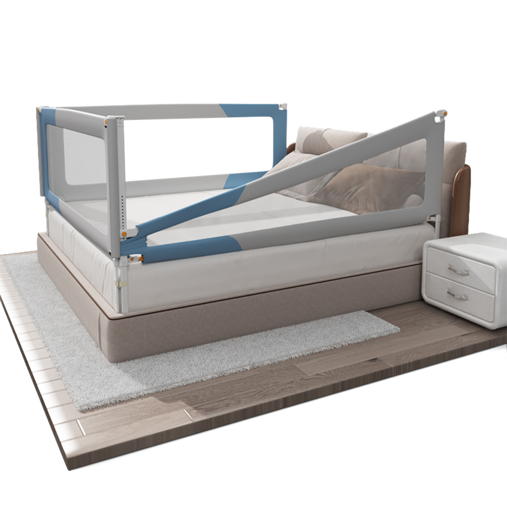 Portable Adjustable Folding King Size Retractable Safety Protection Baby Guard Side Bed Rail For Toddlers