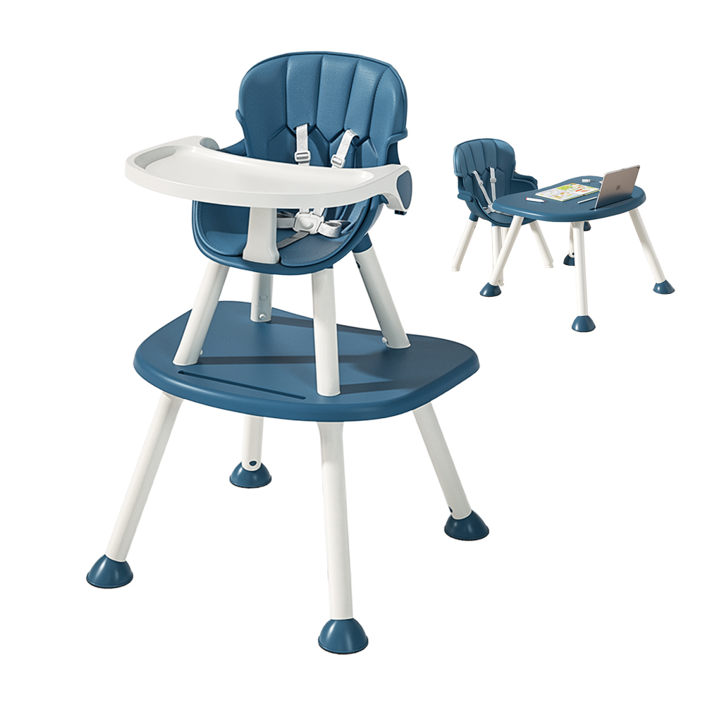 4 In 1 Convertible Separate Learning Table Baby Feeding Eating High Chair With Removable Tray