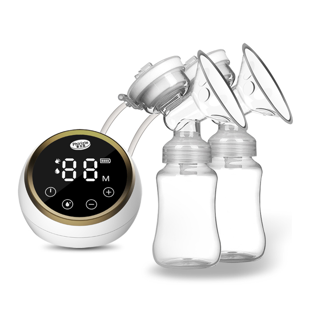 Electric Breast Pump Care Hands Free Milk Silicone Wholesale High Quality Baby Customized Logo Electric Drive White BPA Free