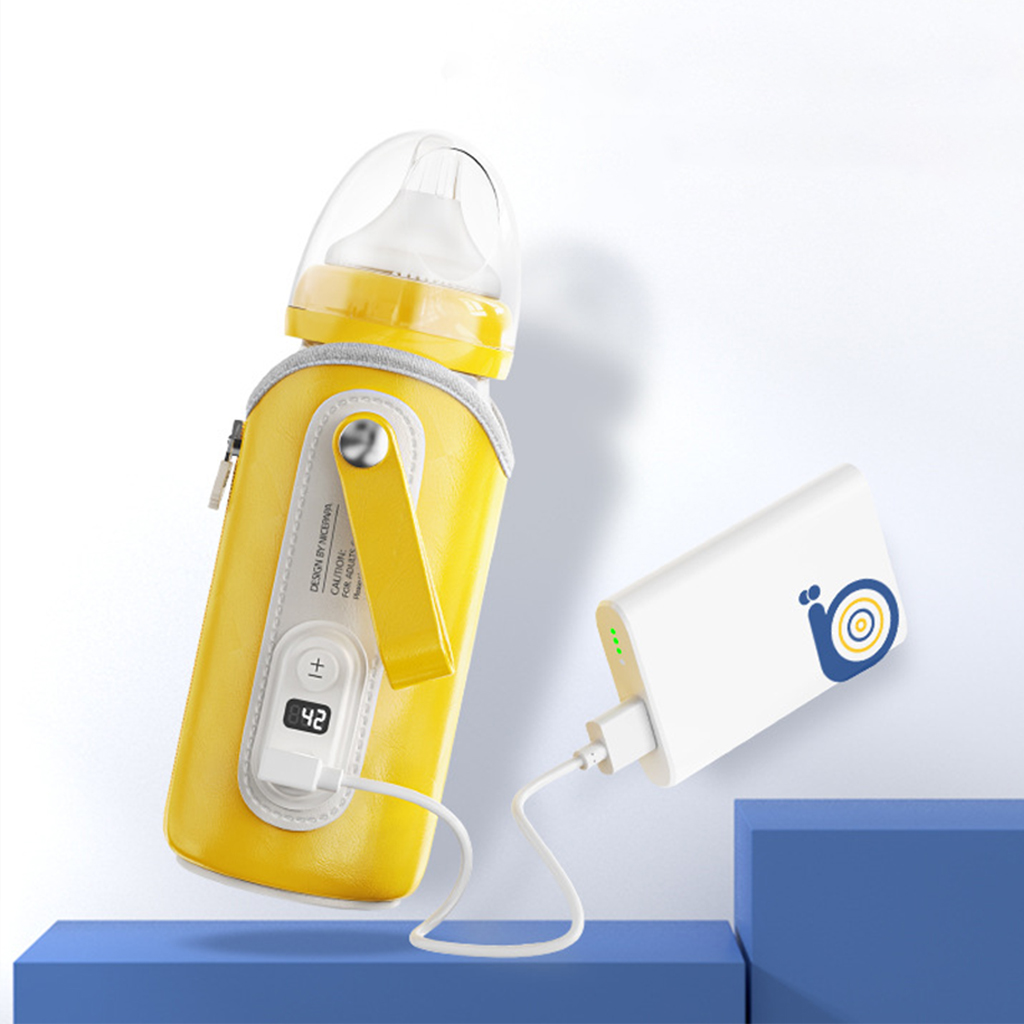 Smart Adjustable Digital Display Constant Temperature Portable USB Electric Baby Bottle Warmer For Indoor Outdoor