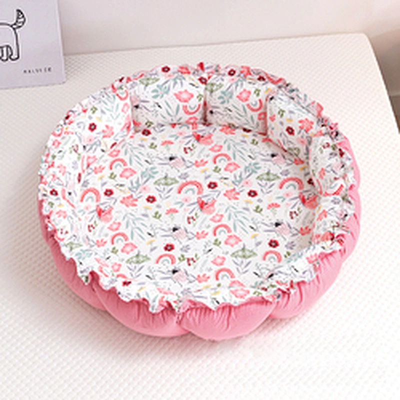 OEM ODM Multi-functional Soft Portable Adjustable 100% Cotton Play mat Newborn Lounger Round Baby Sleep Nest For Kids Co Sleeper
