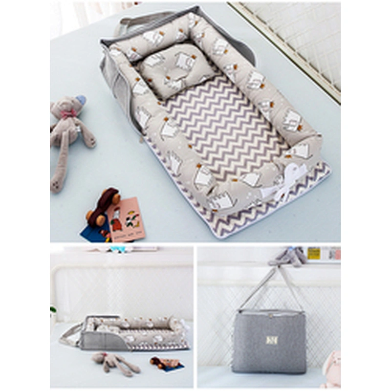 Portable Foldable Cotton Kids' Cribs Travel Carry Co-sleeping Newborn Lounger Nest Baby Beds For New Born Infant