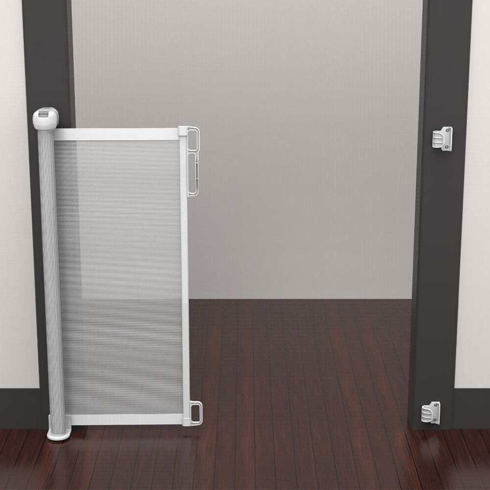 Wholesale Outdoor No Threshold Pets Child Safety Fence Retractable Baby Gate For Door Stairs Doorways