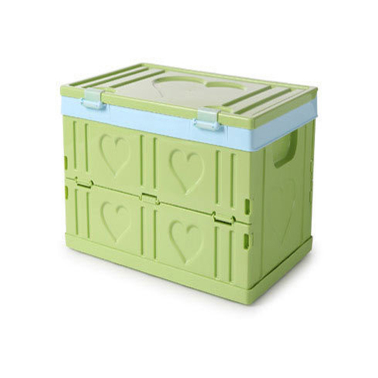 Custom Baby Books Products Organizer Plastik Collapsible Bins Foldable  Big Large Plastic Toys Storage Box With Lid For Car Home
