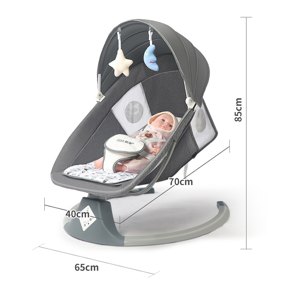 Multifunctional Electric Ergonomic Remote Control New Born Infant Baby Swing Rocker Bouncer Chair With Music And Toys