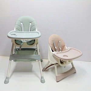 Portable Foldable Restaurant Child Eating Food Toddler Sitting Imitation Wooden leg Baby Feeding HighChair For Kids Dining