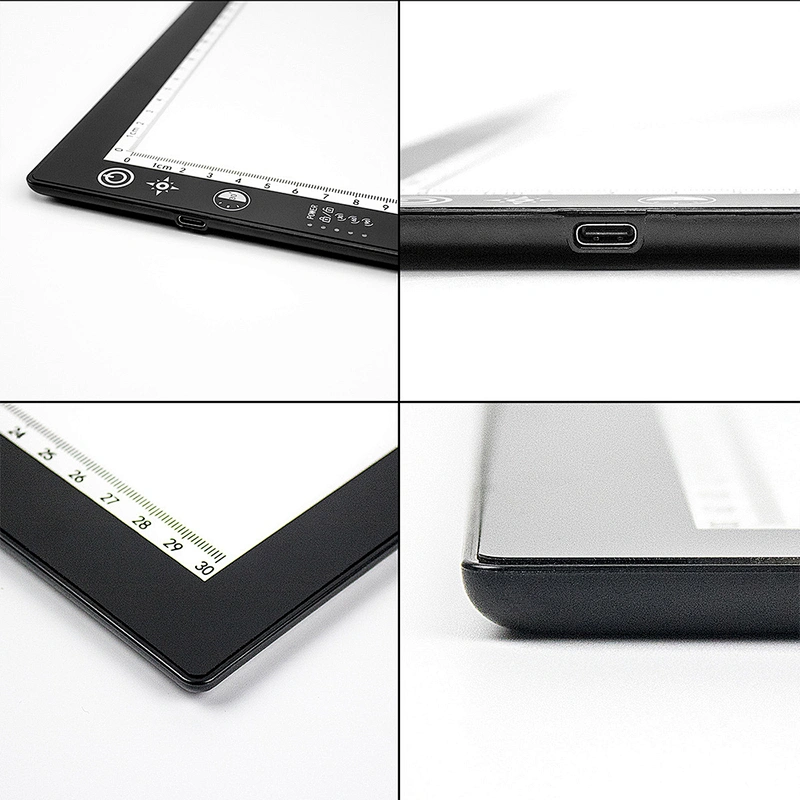 Adjustable Bright Portable A4 Tracing Pad Acrylic Magnetic Ultra-thin Led Copying Light Drawing Board Tattoo Drawing Sketching
