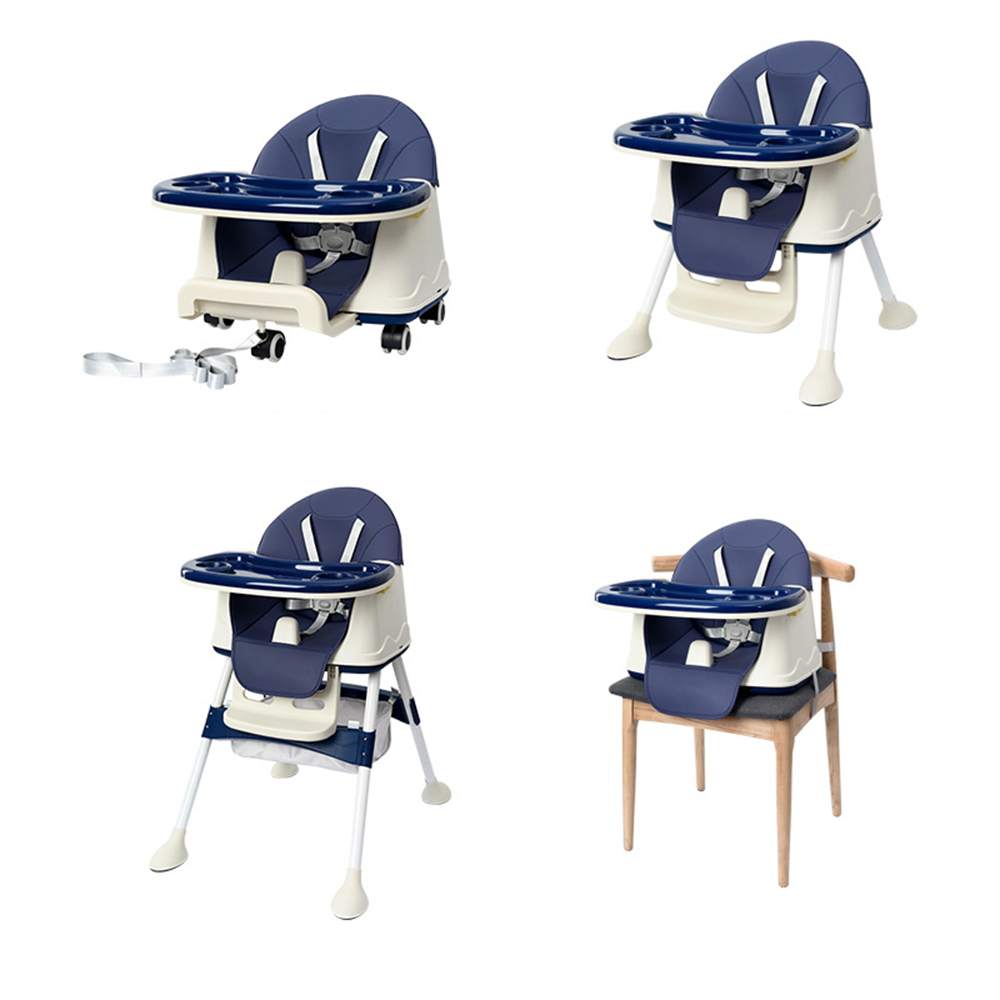 Wholesale 3 In 1Multi-function 2022 New Model Portable Soft Plastic Kids Eating Safety High Chair For Baby Feeding