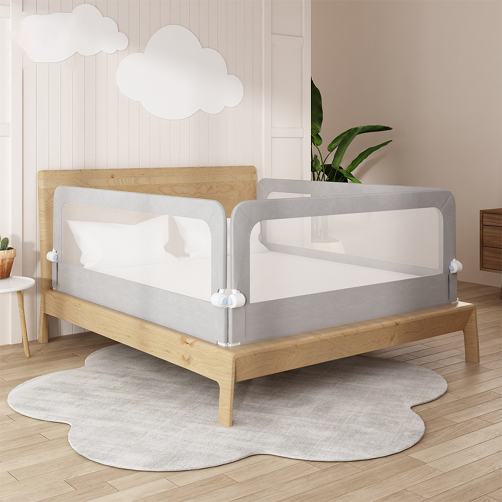 Adjustable Folding Extra Long Swing Down Toddlers Kids Baby Safety Bed Rail Guard For King And Queen Beds