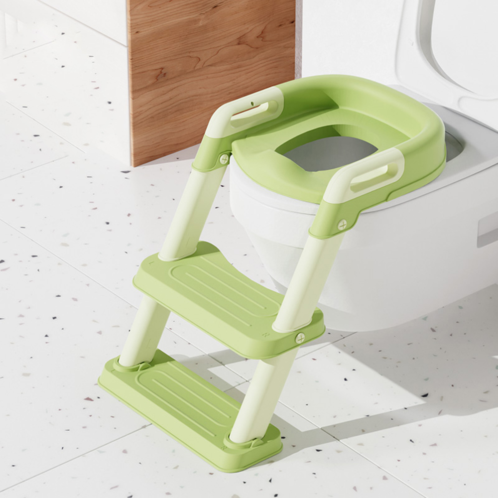 Comfortable Safe Porta Splash Guard Baby Potty Seat Training Toilet With Anti-slip Pads Step Stool Ladder