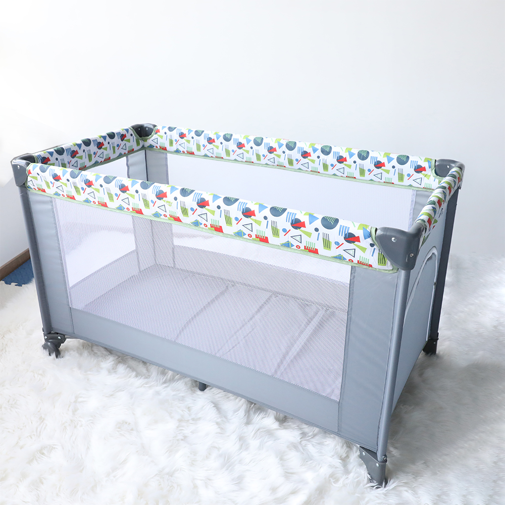 Portable Corral Cunas De Bebes Foldable Indoor Outdoor Mesh Fabric Toddlers Playards Baby Playpen With Carry Bag Mosquito Net