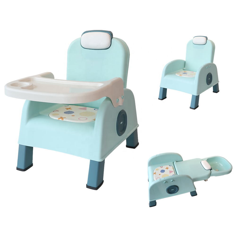 3 in 1 Portable Plastic Foldable Adjustable Comfortable Feeding Eating Baby Booster Shampoo Chair