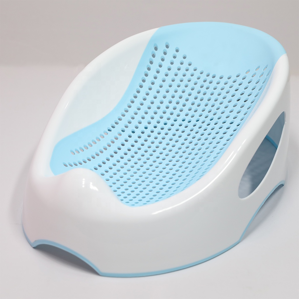 2022 Hot Selling Soft Plastic Newborn Baby Bathing Support Rack Bath Seat