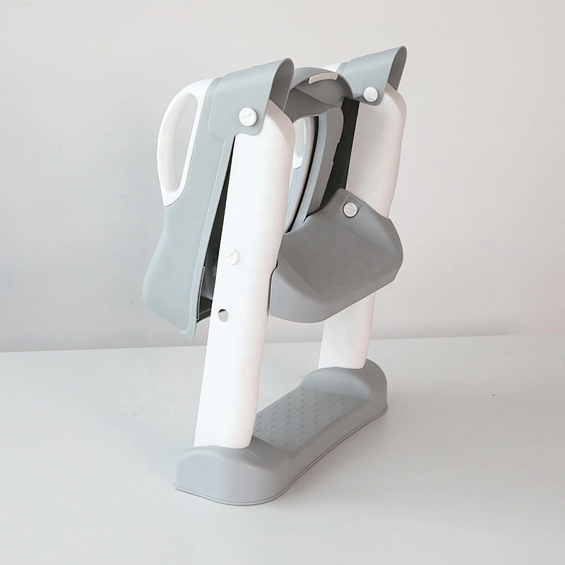 Adjustable Foldable Splash Guard Toddler Baby Potty Training Seat With Step Stool Ladder Anti-slip pads