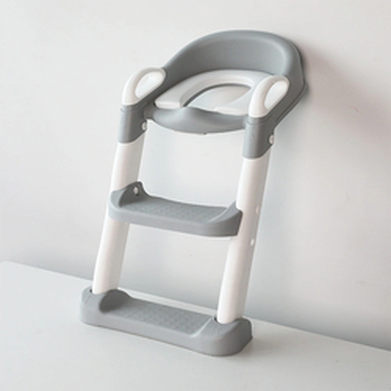 Adjustable Foldable Splash Guard Toddler Baby Potty Training Seat With Step Stool Ladder Anti-slip pads