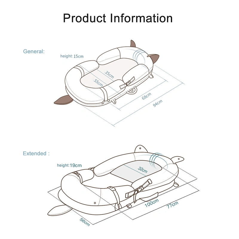 Wholesale Portable Removable Washable Cotton Sleeping Snuggle Newborn Infant Baby Nest Lounger Bed With Toy Mosquito Net