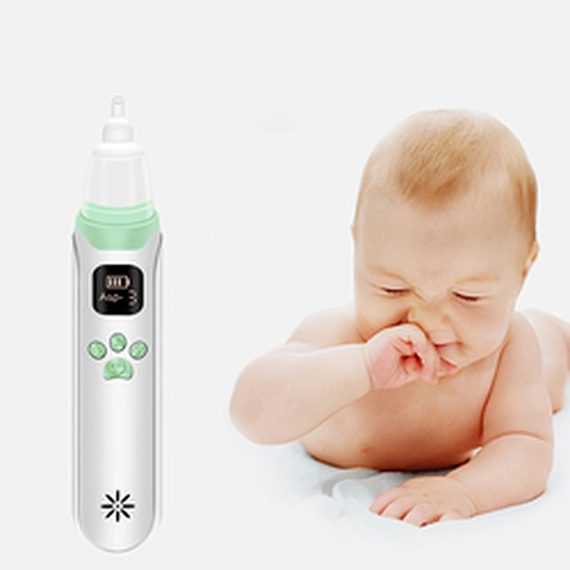 Wholesale Bpa Free Silicone Rechargeable Adjustable Nose Vacuum Cleaner Baby Electric Nasal Aspirator With Music Function